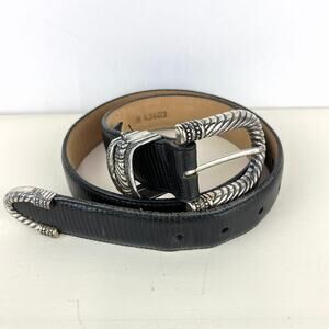 Brighton Museum Collection Roman Warrior Black Leather Belt Size M